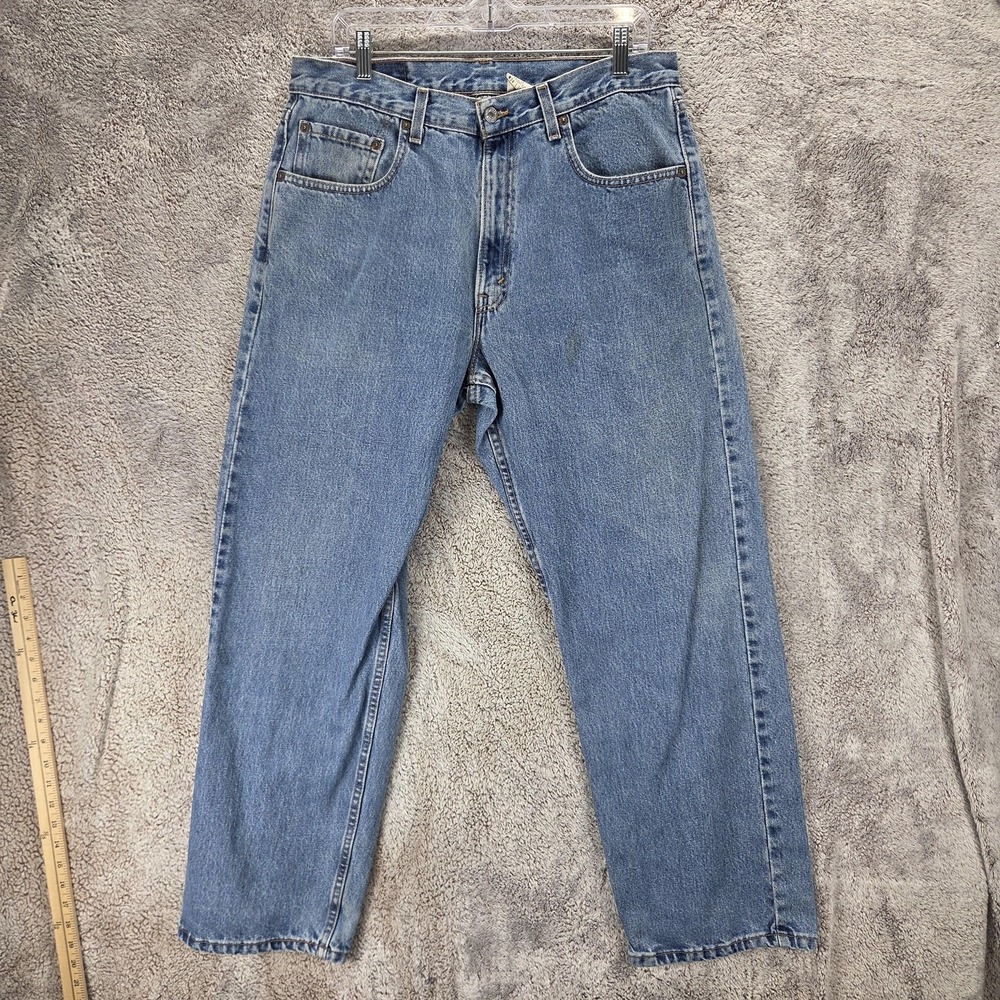 Vintage Levis 569 Jeans Mens 34x30 Blue Loose Straight Wash Zip Fly Made In USA